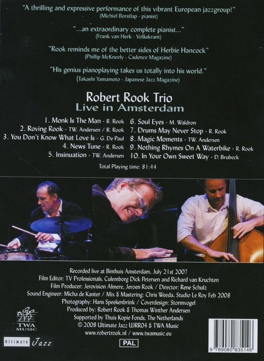 Robert Rook Trio : Live In Amsterdam (DVD, Album, PAL)