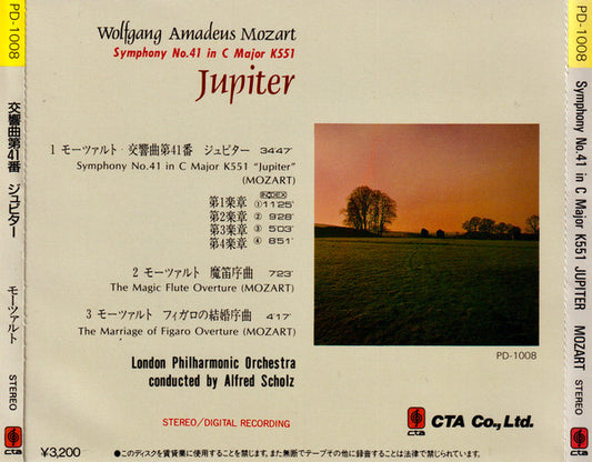 Wolfgang Amadeus Mozart, London Philharmonic Orchestra (2), Alfred Scholz : Symphony No. 41 In C Major K551  Jupiter (CD, Album)
