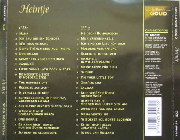 Heintje : Heintje (2xCD, Comp)