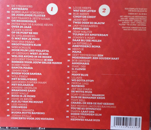 Various : Liedjes van Vroeger - 40 Nostalgische Hits (2xCD, Comp)