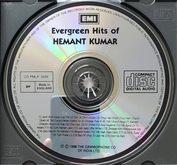 Hemant Kumar : Evergreen Hits (CD, Comp)