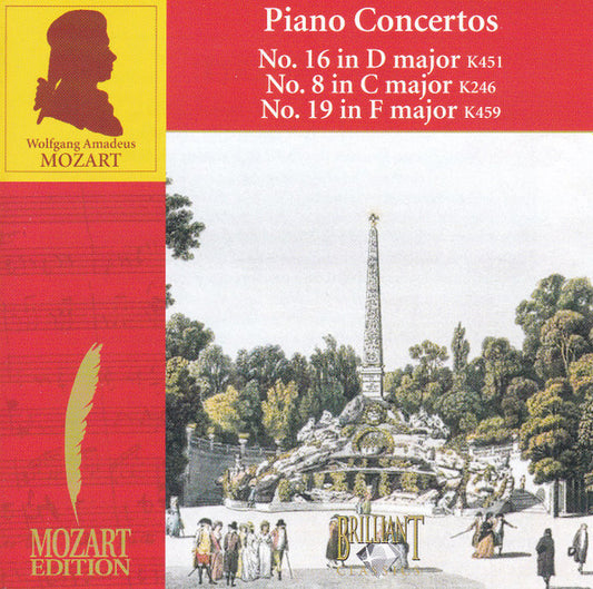 Wolfgang Amadeus Mozart : Piano Concertos No. 16 In D Major K451 / No. 8 In C Major K246 / No. 19 In F Major K459 (CD)