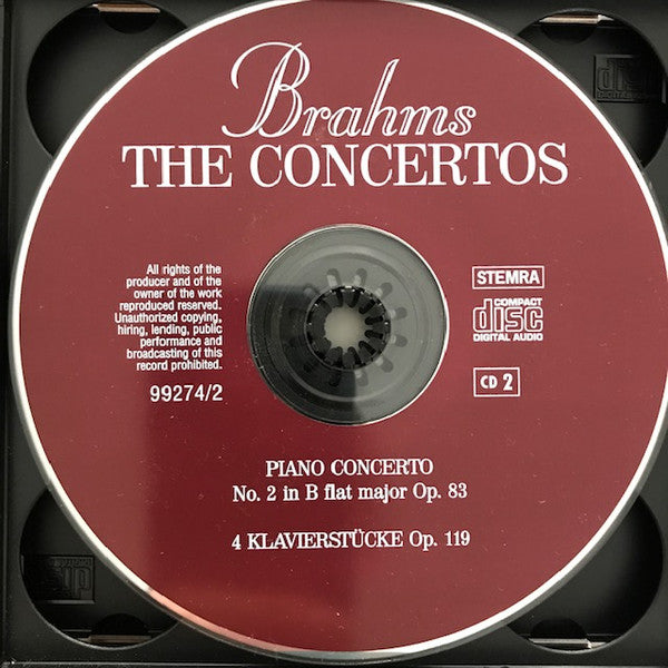 Johannes Brahms : The Concertos (3xCD, Comp)