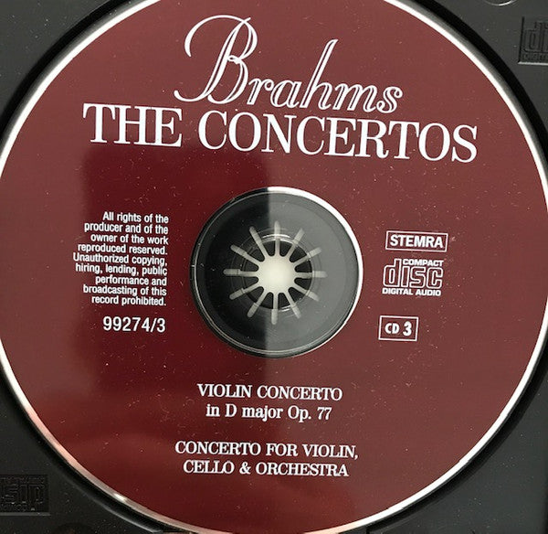 Johannes Brahms : The Concertos (3xCD, Comp)
