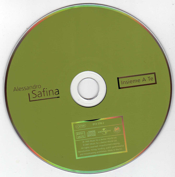 Alessandro Safina : Insieme A Te (CD, Album, Enh)