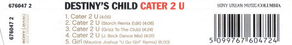 Destiny's Child : Cater 2 U (CD, Single, Ltd)