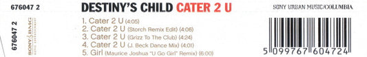 Destiny's Child : Cater 2 U (CD, Single, Ltd)