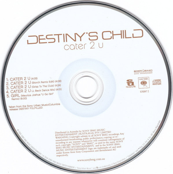 Destiny's Child : Cater 2 U (CD, Single, Ltd)