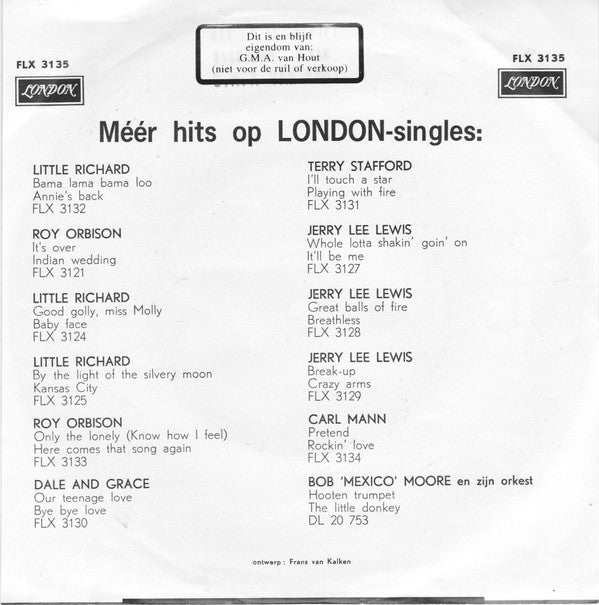 Roy Orbison : Pretty Woman / Yo Te Amo Maria (7", Single, RE, Gre)
