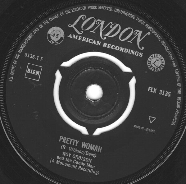 Roy Orbison : Pretty Woman / Yo Te Amo Maria (7", Single, RE, Gre)