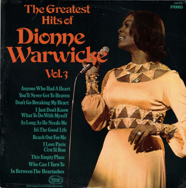 Dionne Warwick : The Greatest Hits Of Dionne Warwicke Vol. 3 (LP, Comp)