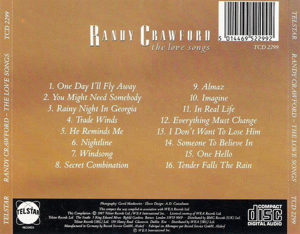Randy Crawford : The Love Songs (CD, Comp)