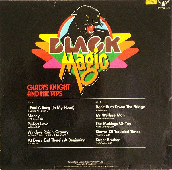 Gladys Knight And The Pips : Black Magic (LP, Comp)