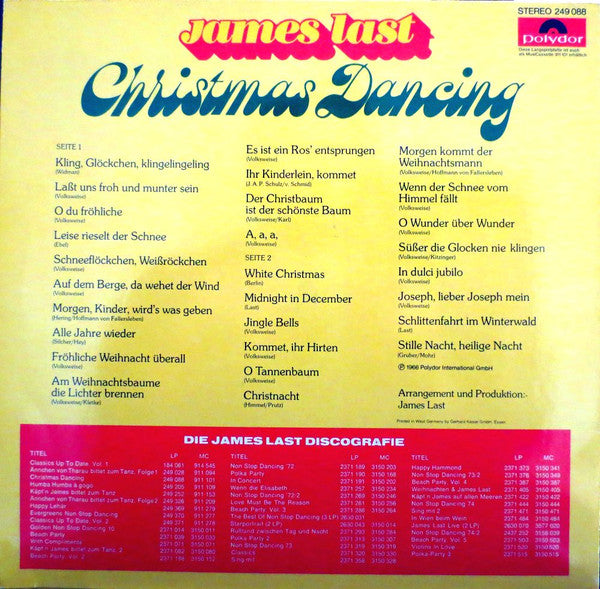 James Last : Christmas Dancing (LP, Album)
