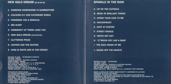Simple Minds : New Gold Dream / Sparkle In The Rain (CD, Album, RE + CD, Album, RE + Comp)
