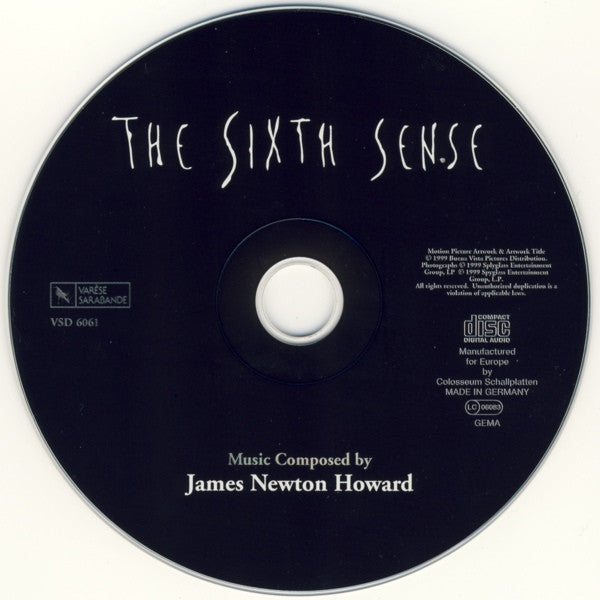James Newton Howard : The Sixth Sense (Original Motion Picture Soundtrack) (CD, Album)