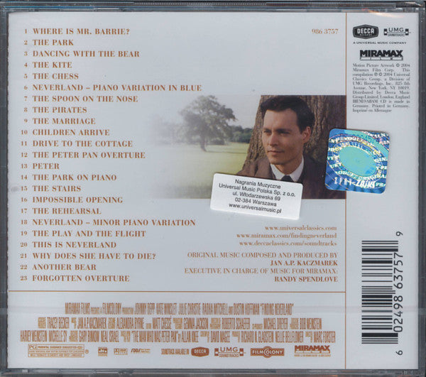 Jan A.P. Kaczmarek : Finding Neverland Original Motion Picture Soundtrack (CD, Album)