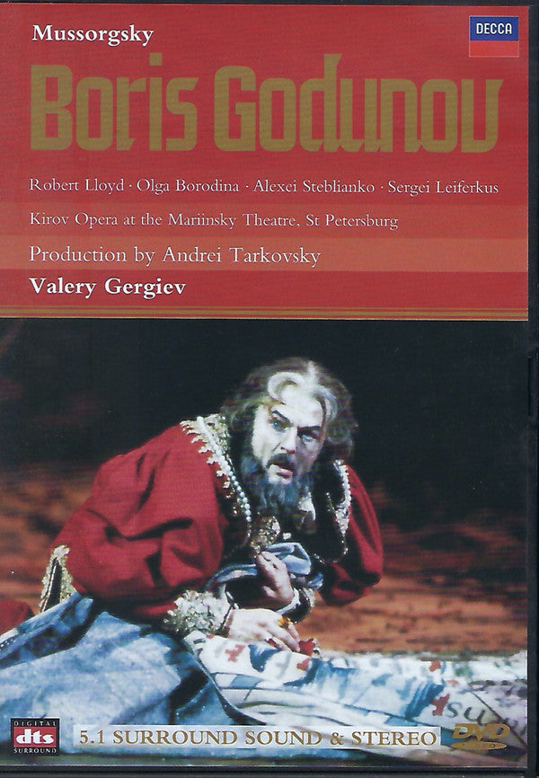 Modest Mussorgsky / Robert Lloyd (4), Olga Borodina, Alexei Steblianko, Sergei Leiferkus, Andrei Tarkovsky, Valery Gergiev : Boris Godunov (2xLaserdisc, 12", NTSC)