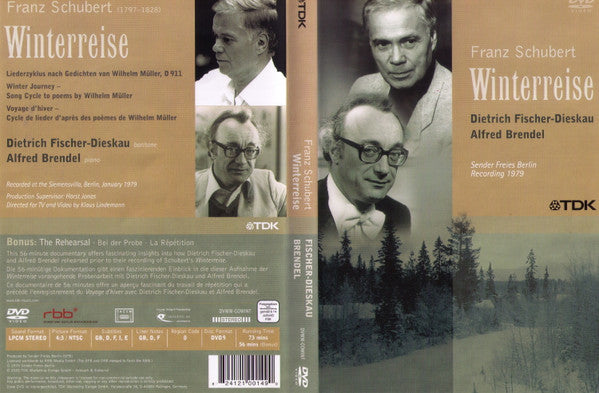 Franz Schubert - Dietrich Fischer-Dieskau, Alfred Brendel : Winterreise = Winter Journey = Voyage D 'Hiver (DVD-V, NTSC, Reg)