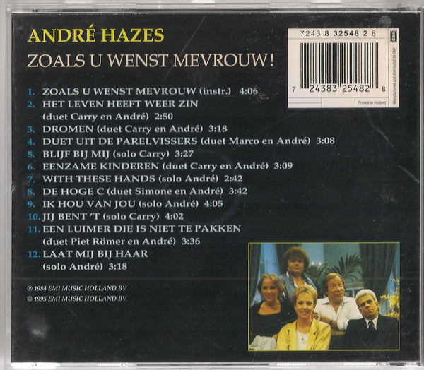 André Hazes : Zoals U Wenst Mevrouw (CD, Album)