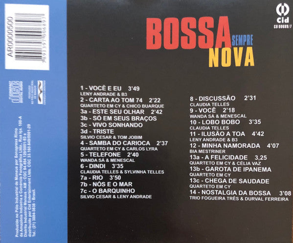 Various : Bossa Sempre Nova (CD, Comp, RP, AR)
