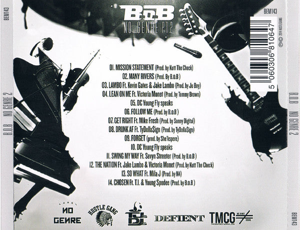 B.O.B : No Genre Pt.2 (CD, Album, Mixtape)