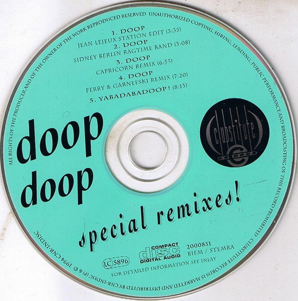 Doop : Doop (Special Remixes) (CD, Maxi)