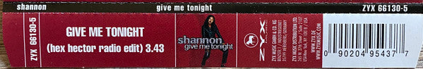 Shannon : Give Me Tonight (CD, Single)