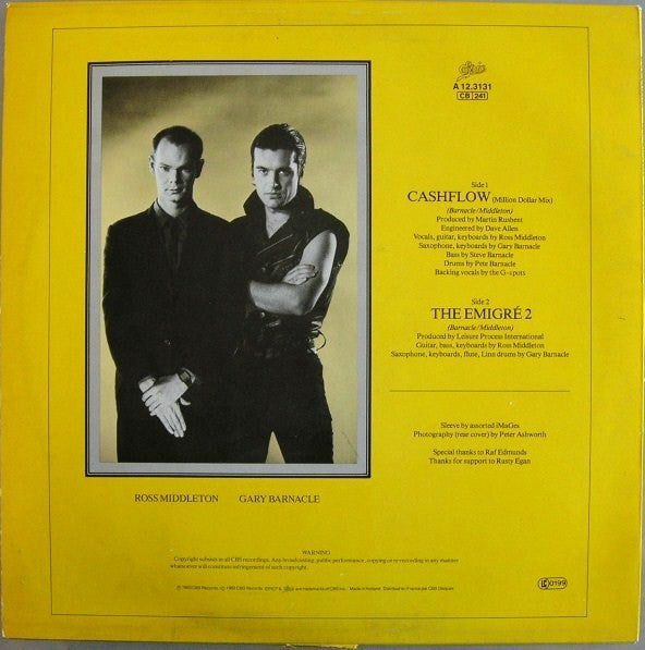 Leisure Process : Cashflow (Million Dollar Mix) (12", Maxi)