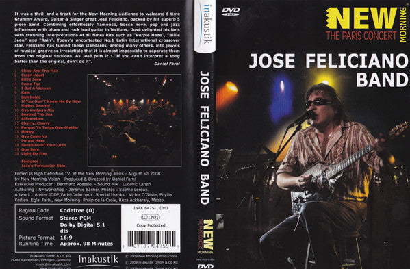 José Feliciano Band :  New Morning: The Paris Concert (DVD-V, Copy Prot.)