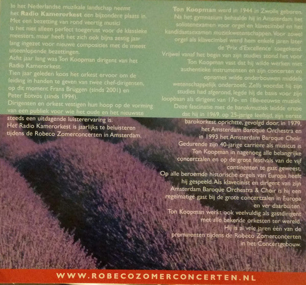 Ton Koopman, Georg Friedrich Händel, Radio Kamerorkest : Robeco Zomer Concerten (CD)