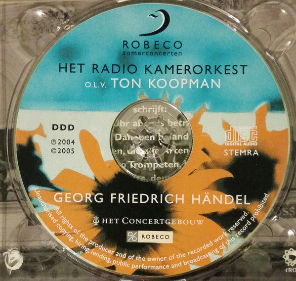 Ton Koopman, Georg Friedrich Händel, Radio Kamerorkest : Robeco Zomer Concerten (CD)