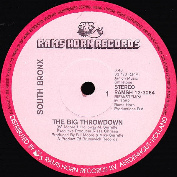 South Bronx : The Big Throwdown (12")
