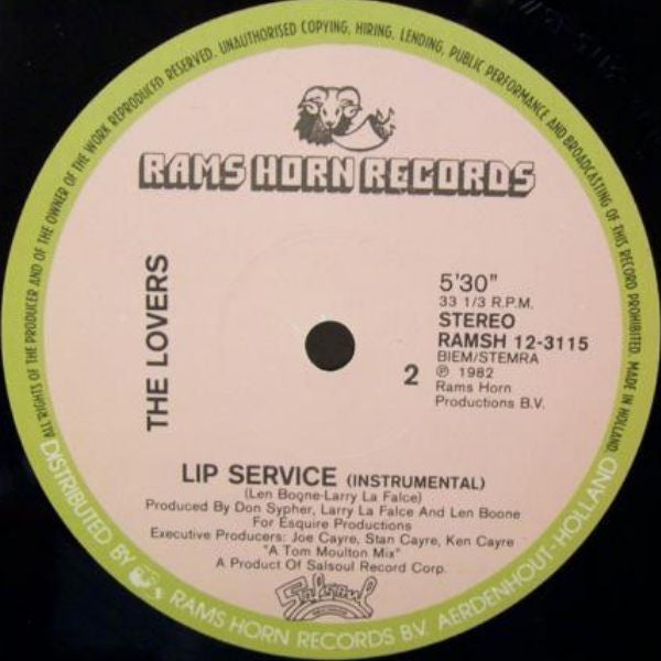 The Lovers (10) : Lip Service (12")