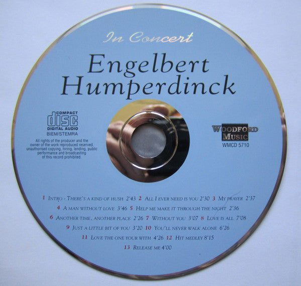 Engelbert Humperdinck : In Concert - Around The World (CD, Album)