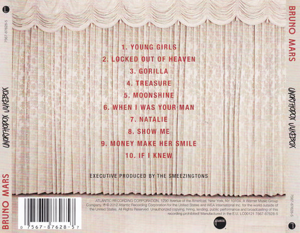 Bruno Mars : Unorthodox Jukebox (CD, Album, Cin)