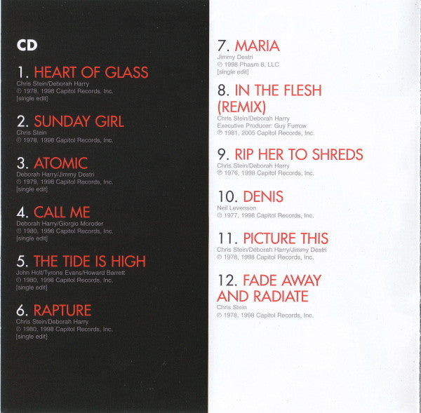 Blondie : Greatest Hits: Sound & Vision (CD, Comp + DVD-V, Comp, PAL + RP)