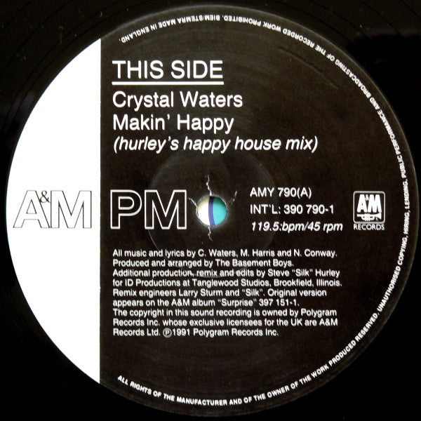 Crystal Waters : Makin' Happy (12")