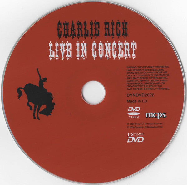 Charlie Rich : Live In Concert (DVD-V, PAL)