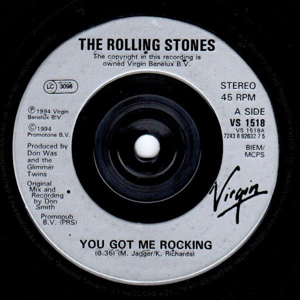 The Rolling Stones : You Got Me Rocking (7", Ltd, Num)