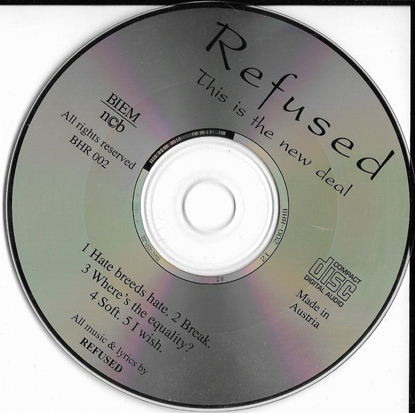 Refused : This Is The New Deal (CD, EP, RP)