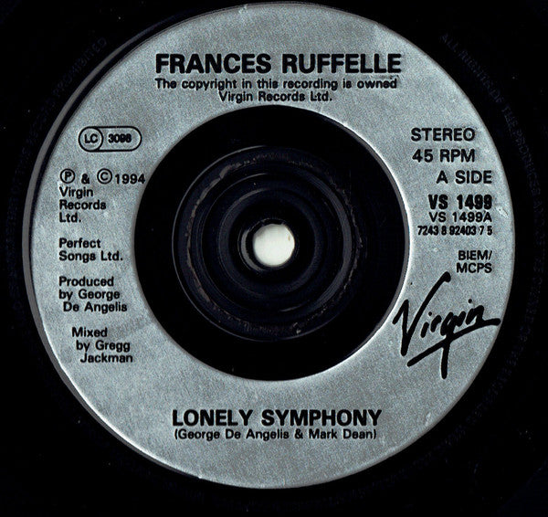 Frances Ruffelle : Lonely Symphony (7", Single)