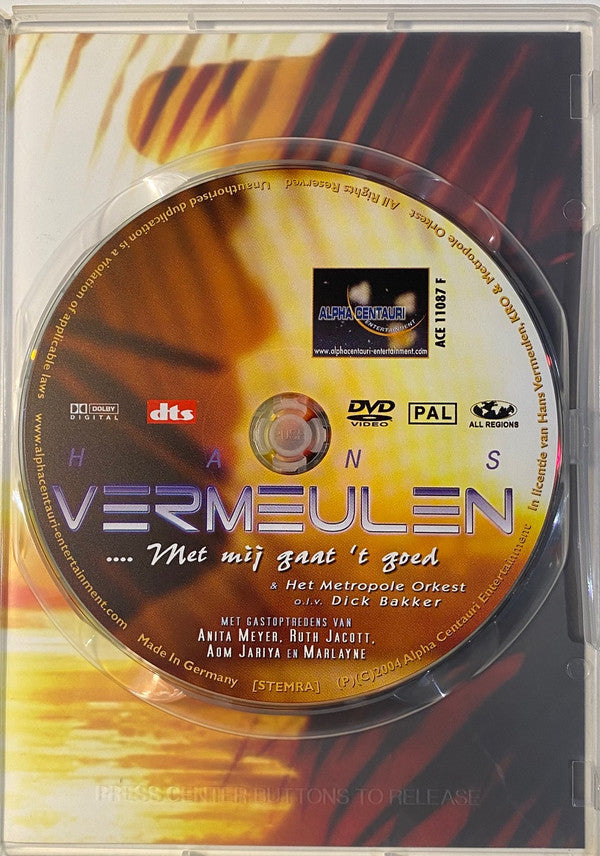 Hans Vermeulen & Metropole Orchestra O.l.v. Dick Bakker : ....Met Mij Gaat Het Goed (DVD)