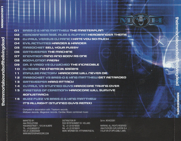 Various : Masters Of Hardcore Chapter II - Theimmortalsoundsofthelivingdead (CD, Comp)
