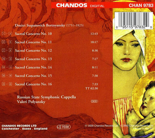 Dimitrij Bortniansky - The Russian State Symphony Cappella, Valery Polyansky : Sacred Concertos, Volume Two (CD, Album)