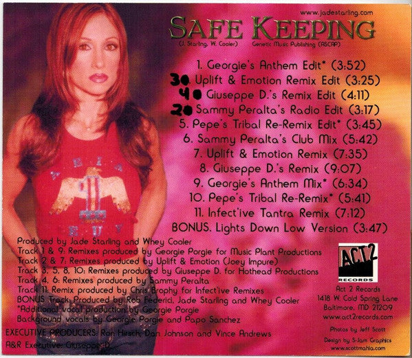 Jade Starling : Safe Keeping (CD, Maxi)