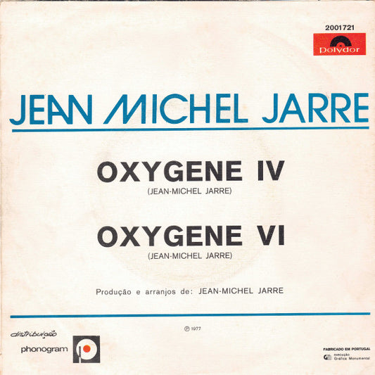 Jean-Michel Jarre : Oxygène IV (7", Single)
