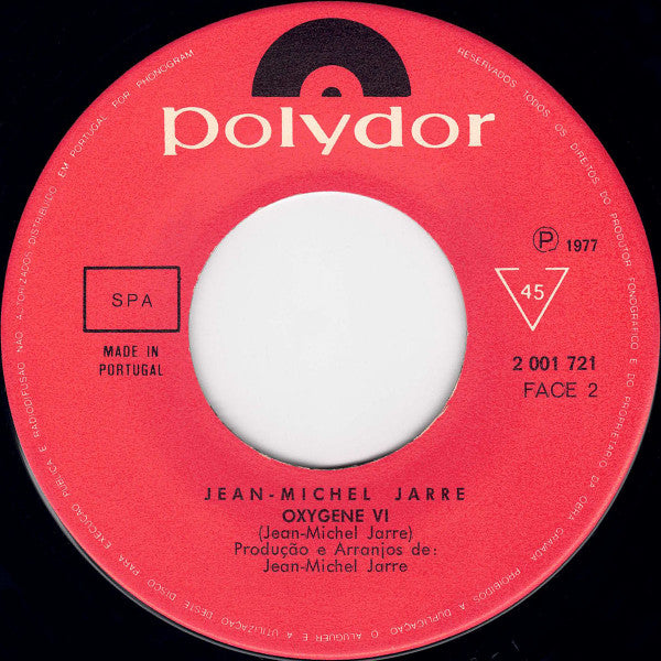 Jean-Michel Jarre : Oxygène IV (7", Single)