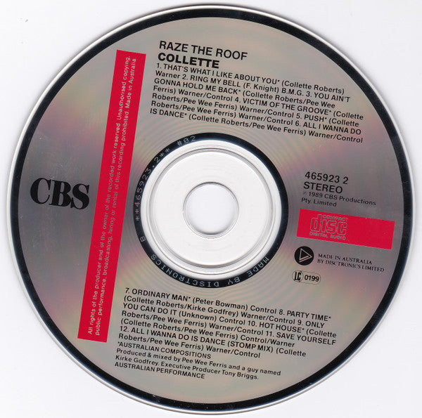 Collette : Raze The Roof (CD, Album)