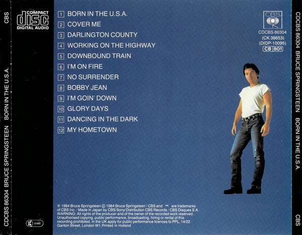 Bruce Springsteen : Born In The U.S.A. (CD, Album)